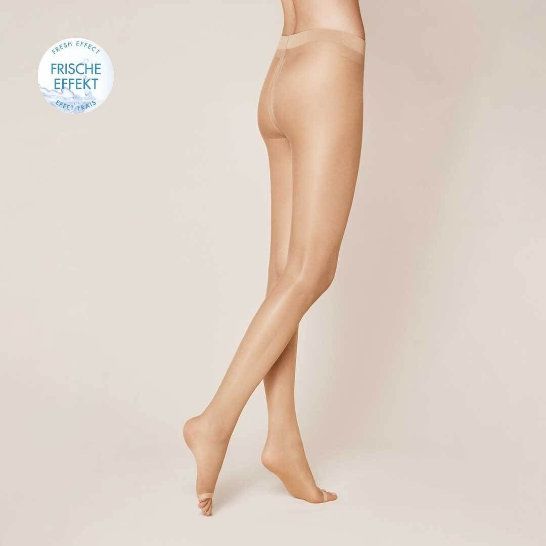 KUNERT Strumpfhose Fresh Up 10 Toeless 10 DEN (1 St) Zehenfreie Strumpfhose mit Frische-Kick – Bild 3 von 4