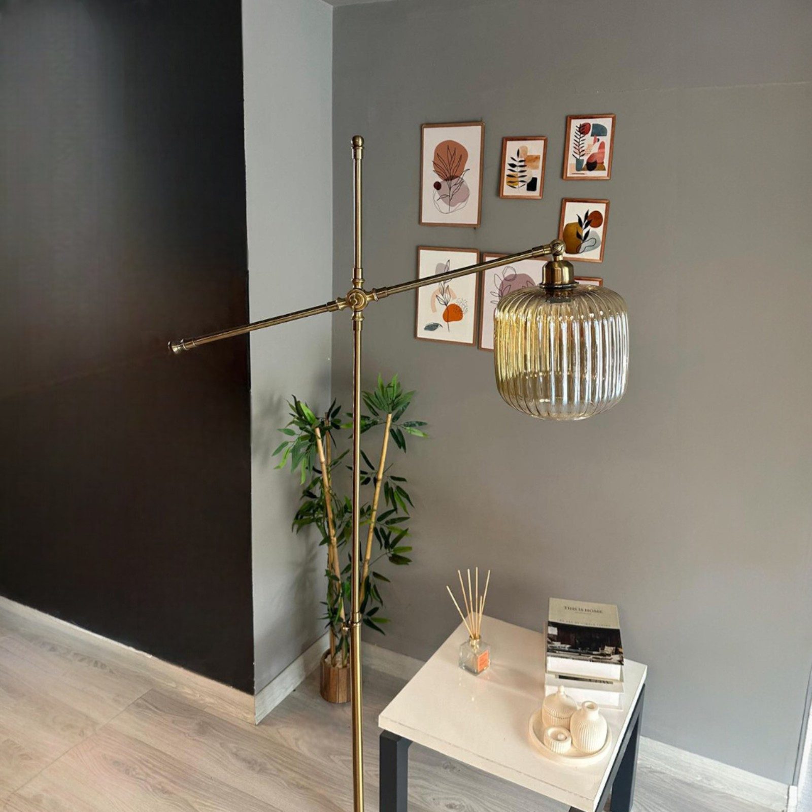 Bamyum Stehlampe Moderne Stehlampe aus Metall mit E27, verstellbarer Lampen günstig online kaufen