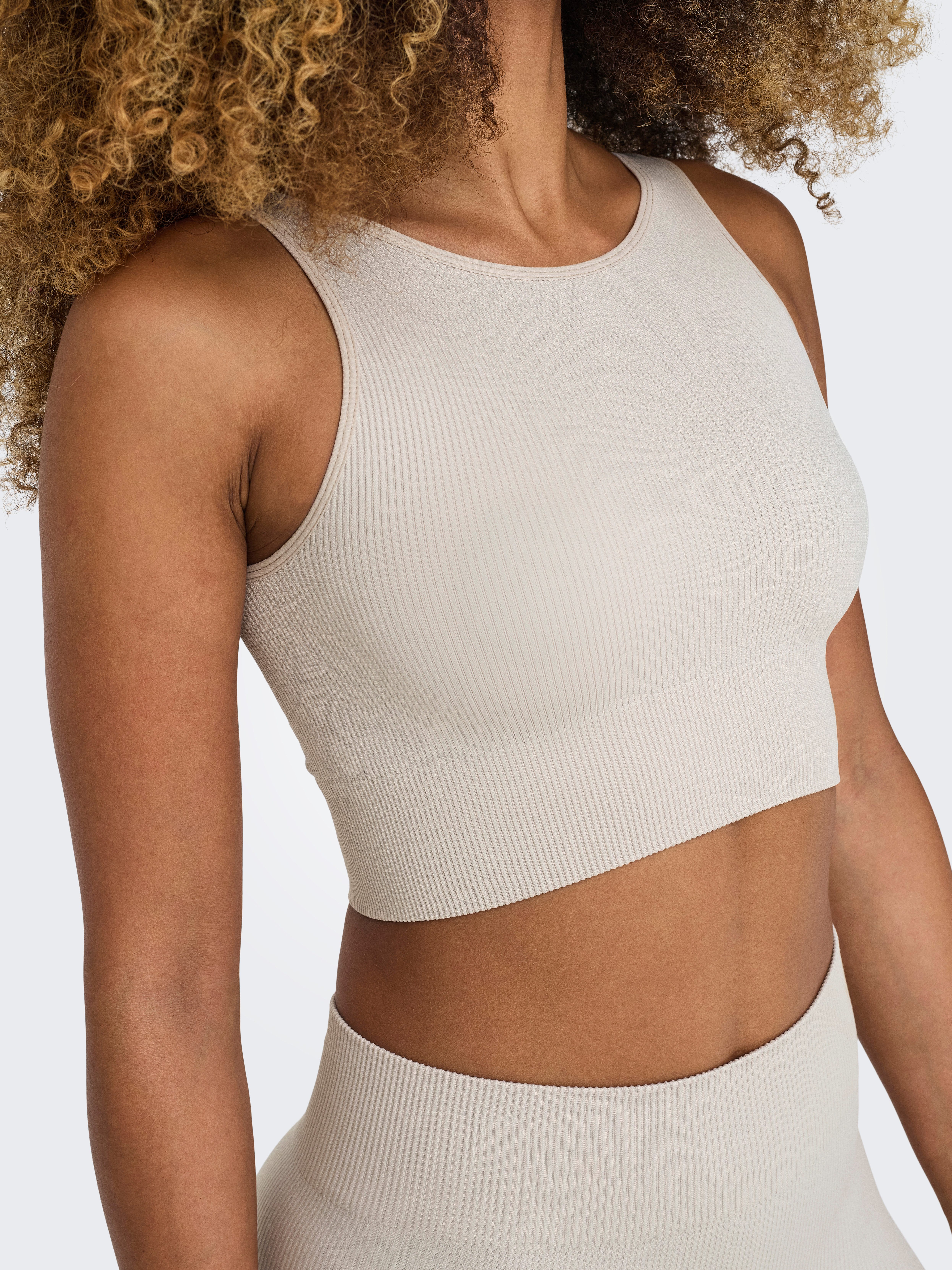 ONLY Play Trainingstop ONPJAIA LIFE Cropped Fit, in feiner Rippstruktur