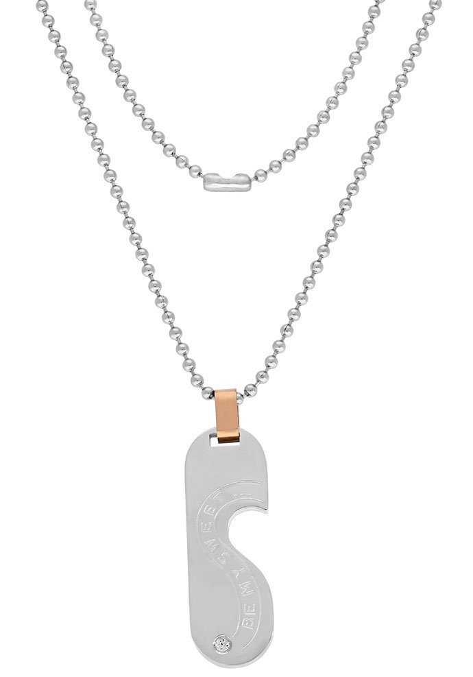 Firetti Schmuckset Multipack Schmuck Geschenk Halsketten LIEBE (Set, 4-tlg), mit Zirkonia (synth)
