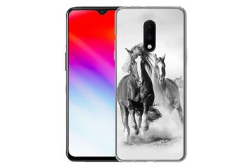 MuchoWow Handyhülle Pferde - Tiere - Illustration, Phone Case, Handyhülle OnePlus 7, Silikon, Schutzhülle