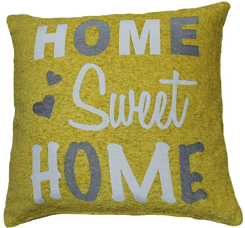 curry/natur HOMECOLLECTION HOSSNER Stück) Kissenhülle Sweet (2 Home Home, -