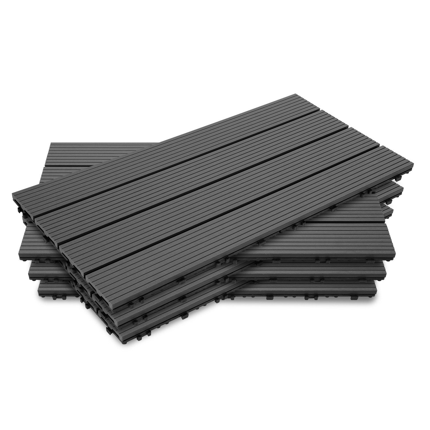 Clanmacy Holzfliesen Terrassenfliesen mit Drainagensystem Fliese günstig online kaufen