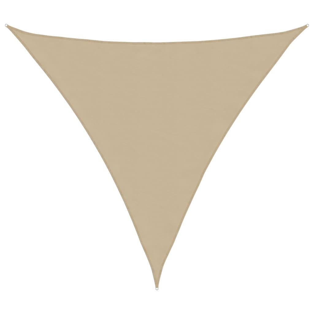 vidaXL Sonnensegel Sonnensegel Oxford-Gewebe Dreieckig 5x5x5 m Beige, (1-tlg)