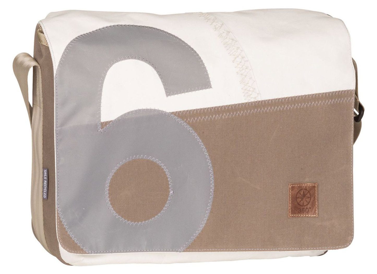 360Grad Laptoptasche Laptoptasche Schultertasche Barkasse WTH, Recycling Segeltuch