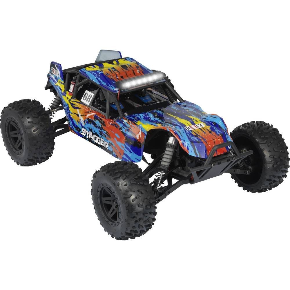 Reely RC-Auto 1:10 Elektro Sandbuggy 100% RtR Super Combo RE-6333762, inkl. Akku, Ladegerät und Senderbatterien