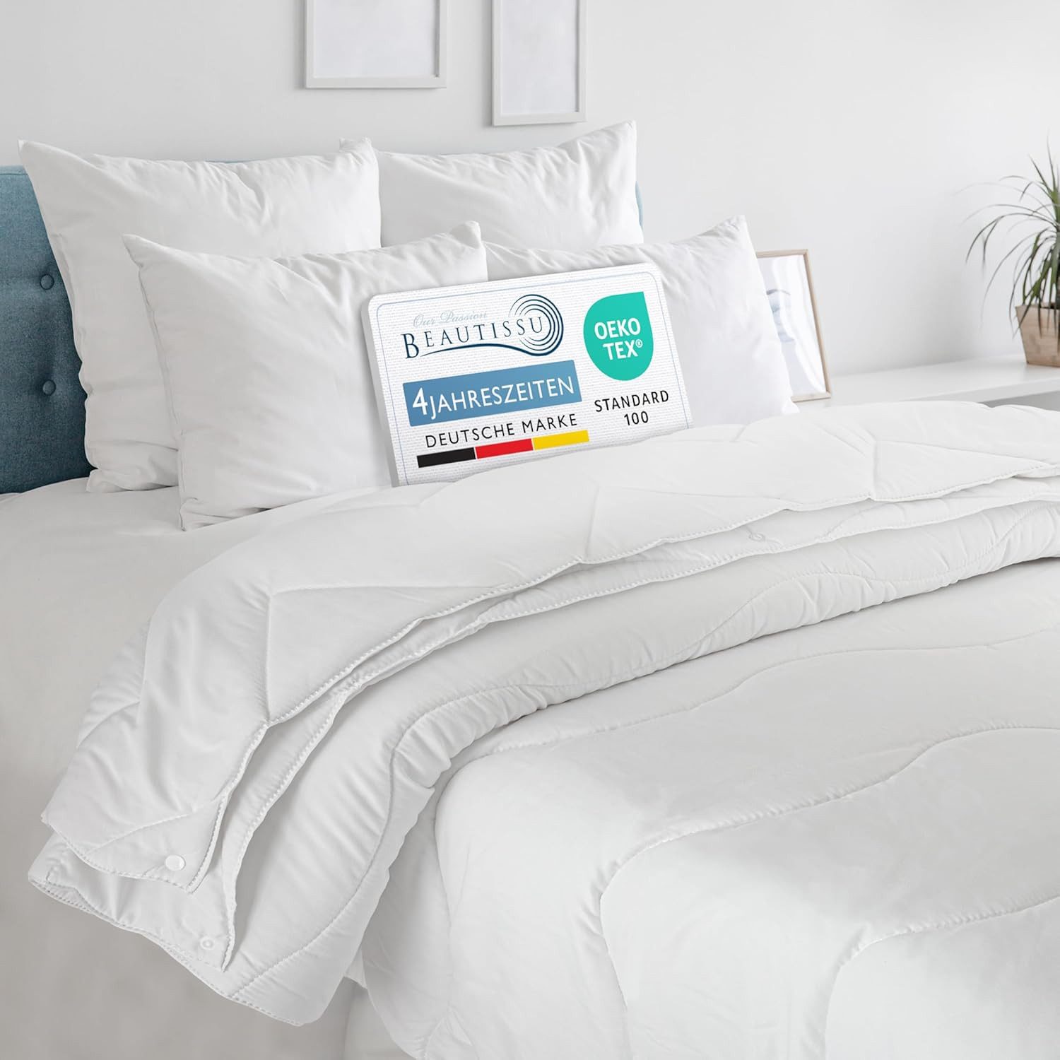 Beautissu Microfaserbettdecke 4 Jahreszeiten Bettdecke Allergiker Bettdecke BeauNuit FS, 135x200cm, 4 Jahreszeiten Bettdecke 135x200 cm Allergiker Bettdecke – 2 – Bild 4 von 5