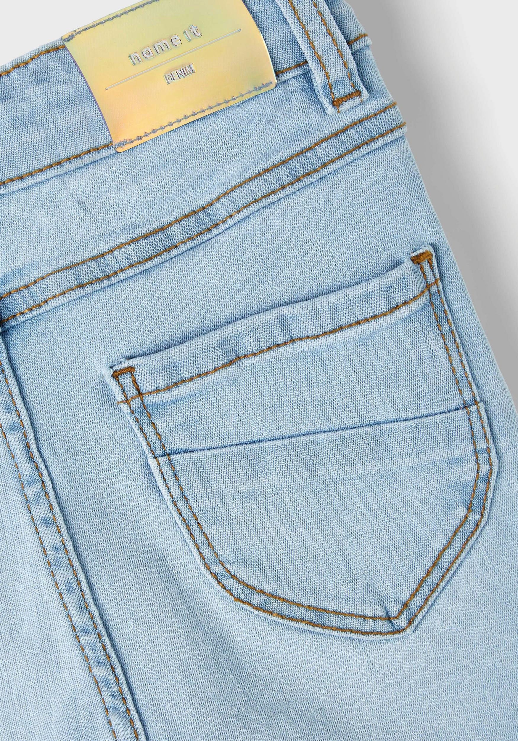 Name It Skinny-fit-Jeans NKFPOLLY NOOS Blue SKINNY mit Light Denim HW 1180-ST JEANS Stretch