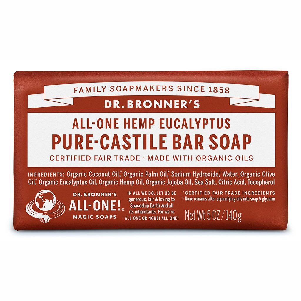 Dr. Bronners Handseife Eukalyptus, 1-tlg., All-One Reine Naturseife 140 g