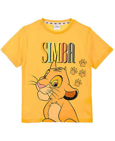 Disney The Lion King T-Shirt Simba Jungen Kurzarmshirt aus Baumwolle Gr. 98 - 116 cm