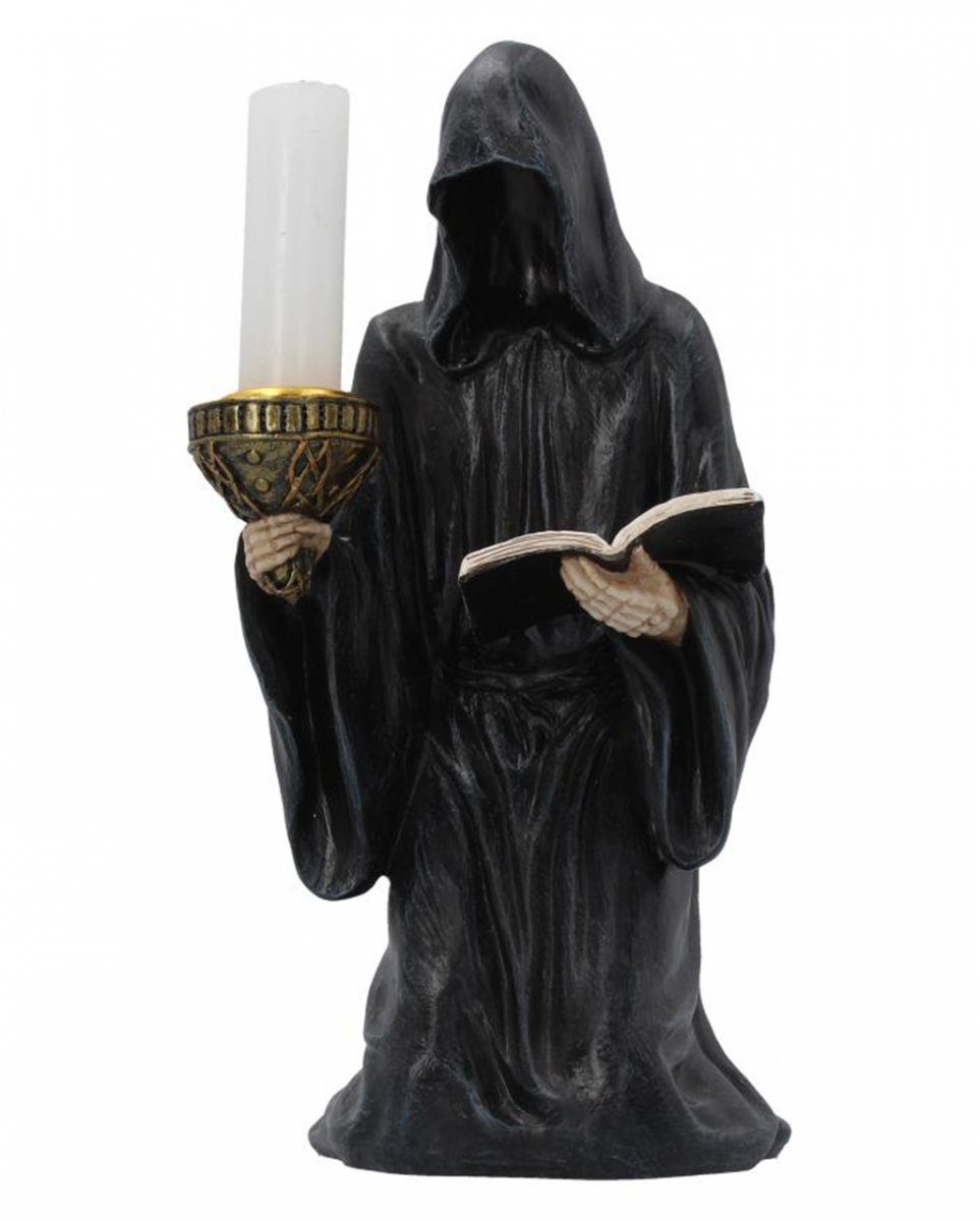 Horror-Shop Dekofigur Predigender Zeremonien Reaper Kerzenhalter 21cm