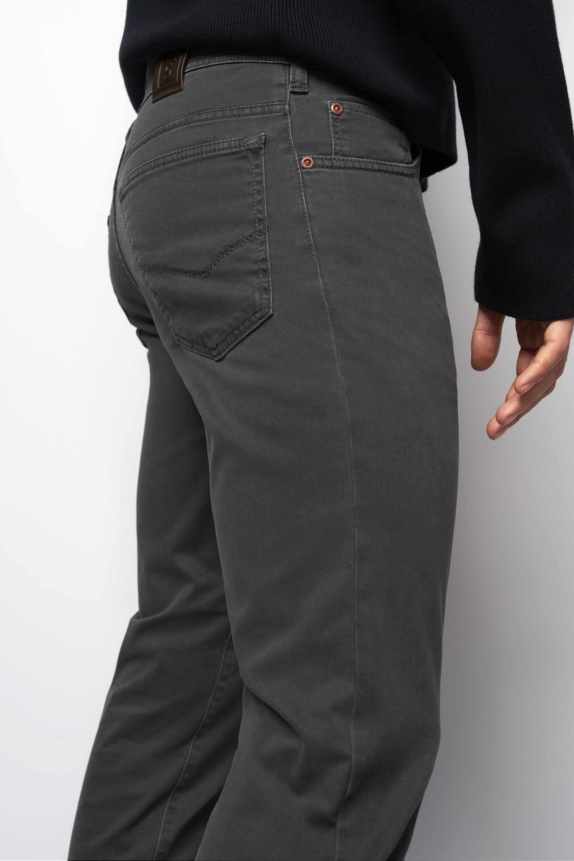 MEYER Chinos M5 Five Pocket M5 Five aus High Performance Satin