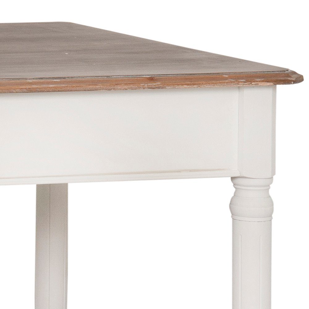 Stylefy Esstisch Tisch), (Esstisch, Hellbraun Stauraum, Landhausstil mit Weiß Massivholz, Pappel rechteckig, Schublade, viel aus Ravenna