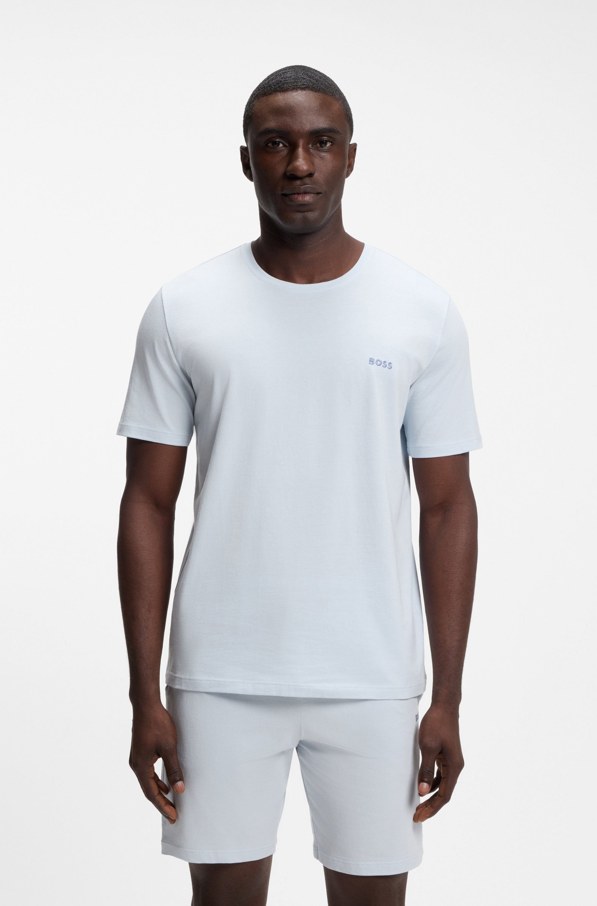 BOSS T-Shirt Mix&Match T-Shirt R mit Logostickerei