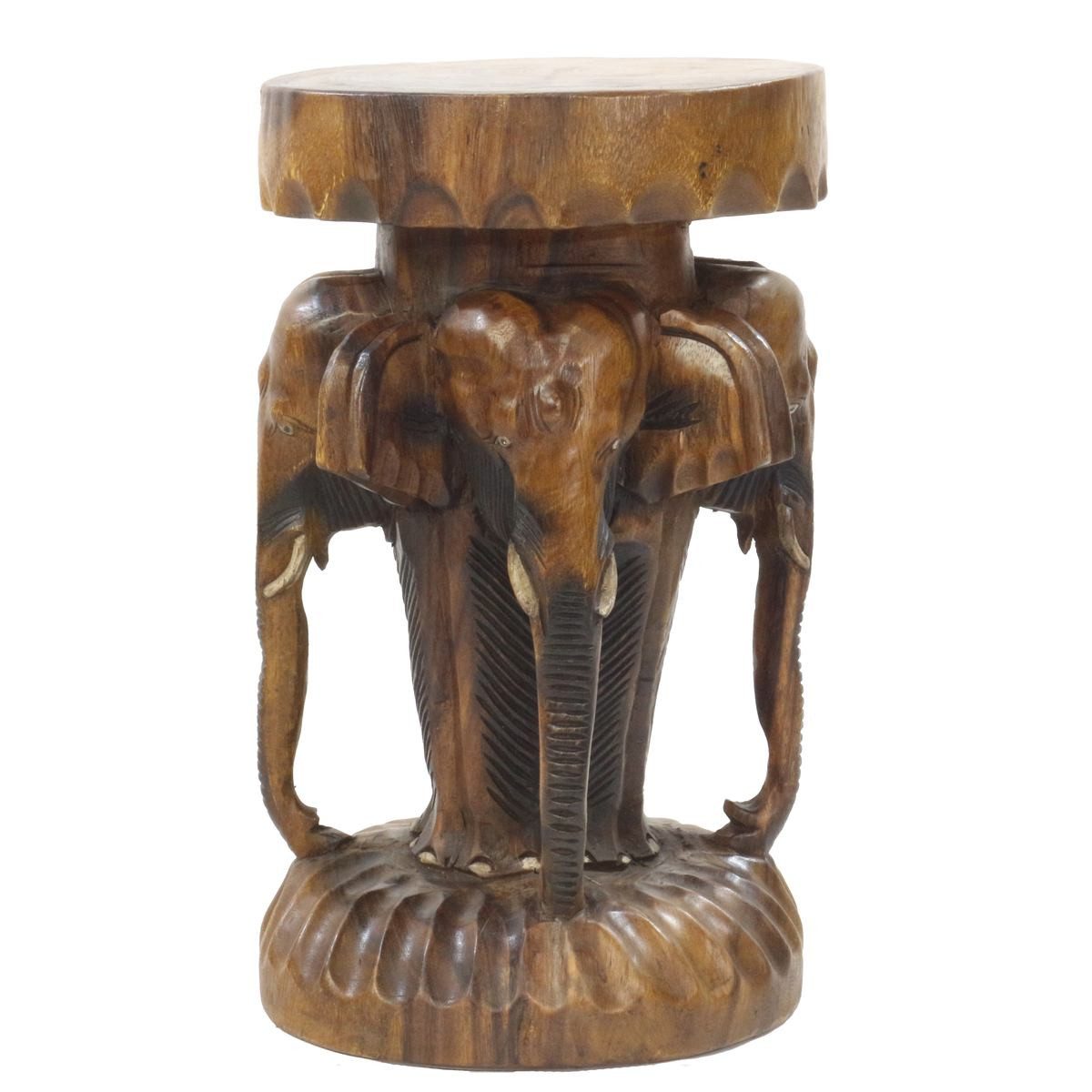 Oriental Galerie Blumenhocker Rundhocker Elefant 50 günstig online kaufen