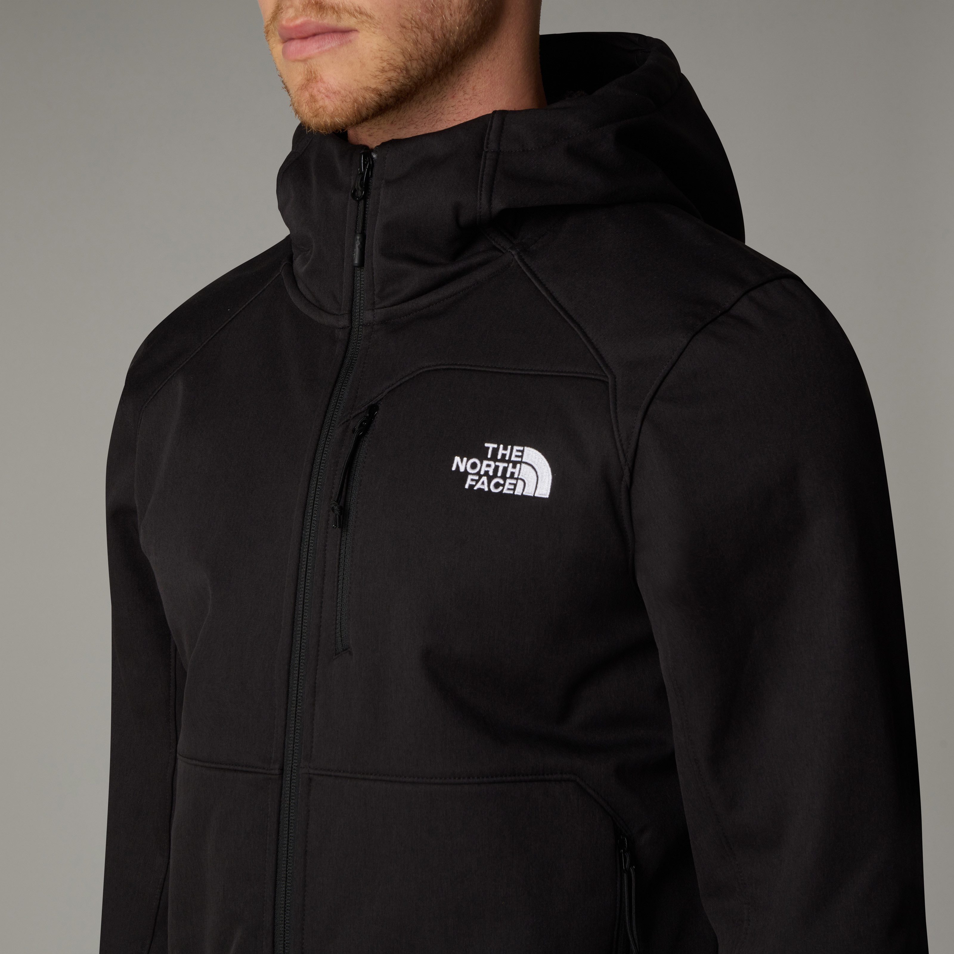 The North Face Softshelljacke windabweisend, mit verstellbarer Kapuze, mit anpassbarem Saum
