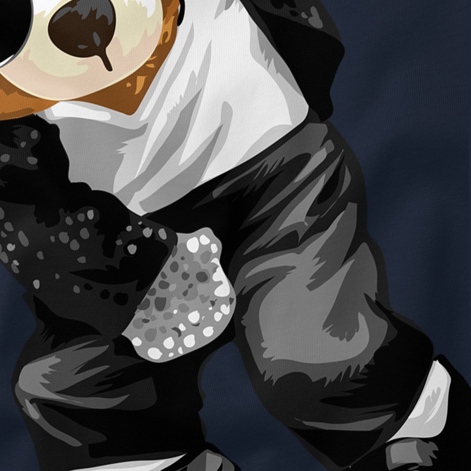 Neverless Print-Shirt Herren T-Shirt Jackson Bear Parodie Bear it! Teddy Bär Musik Print mit Print – Bild 5 von 5