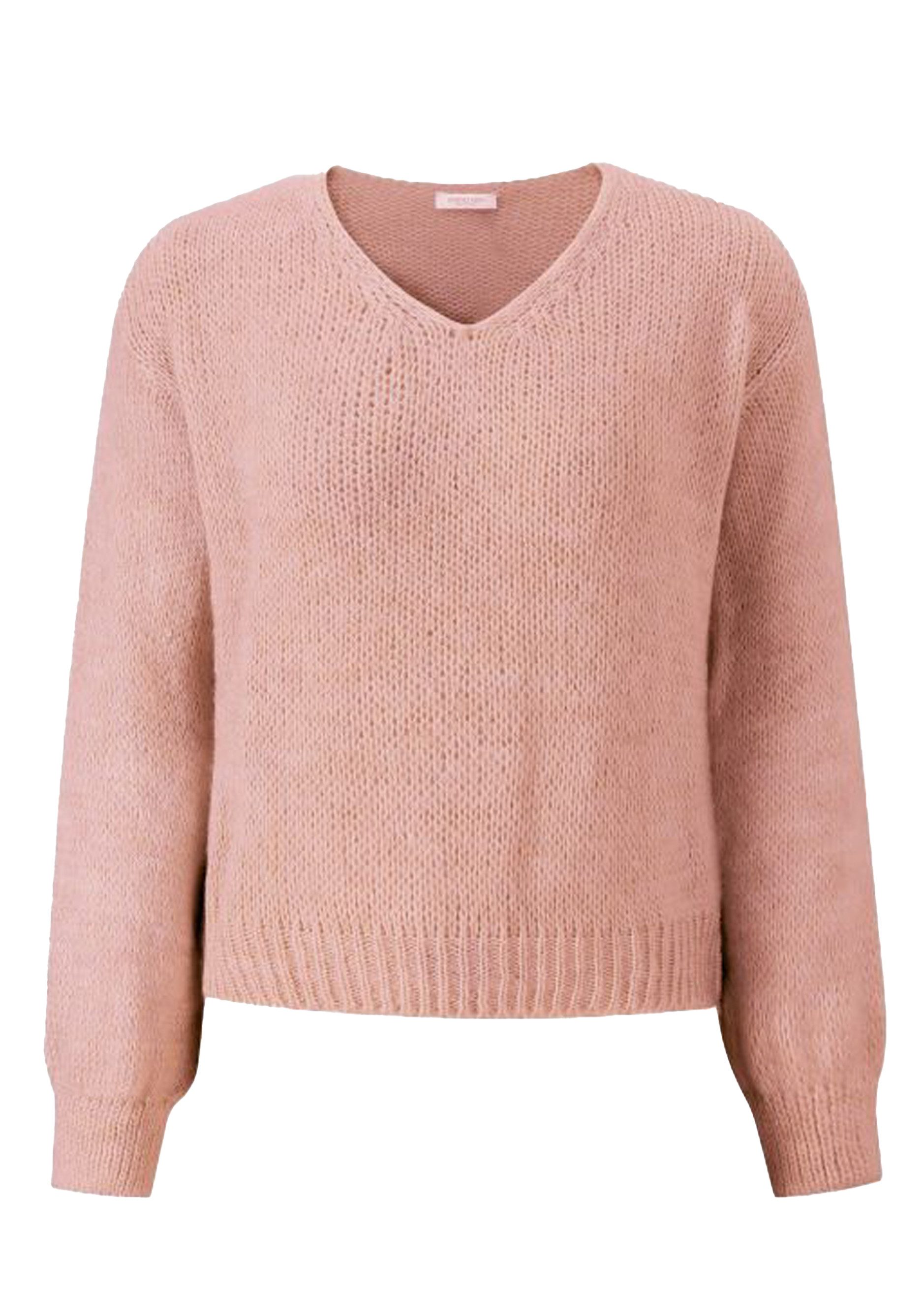 SASSYCLASSY Strickpullover Pullover mit V-Ausschnitt für Damen Weicher Stri günstig online kaufen
