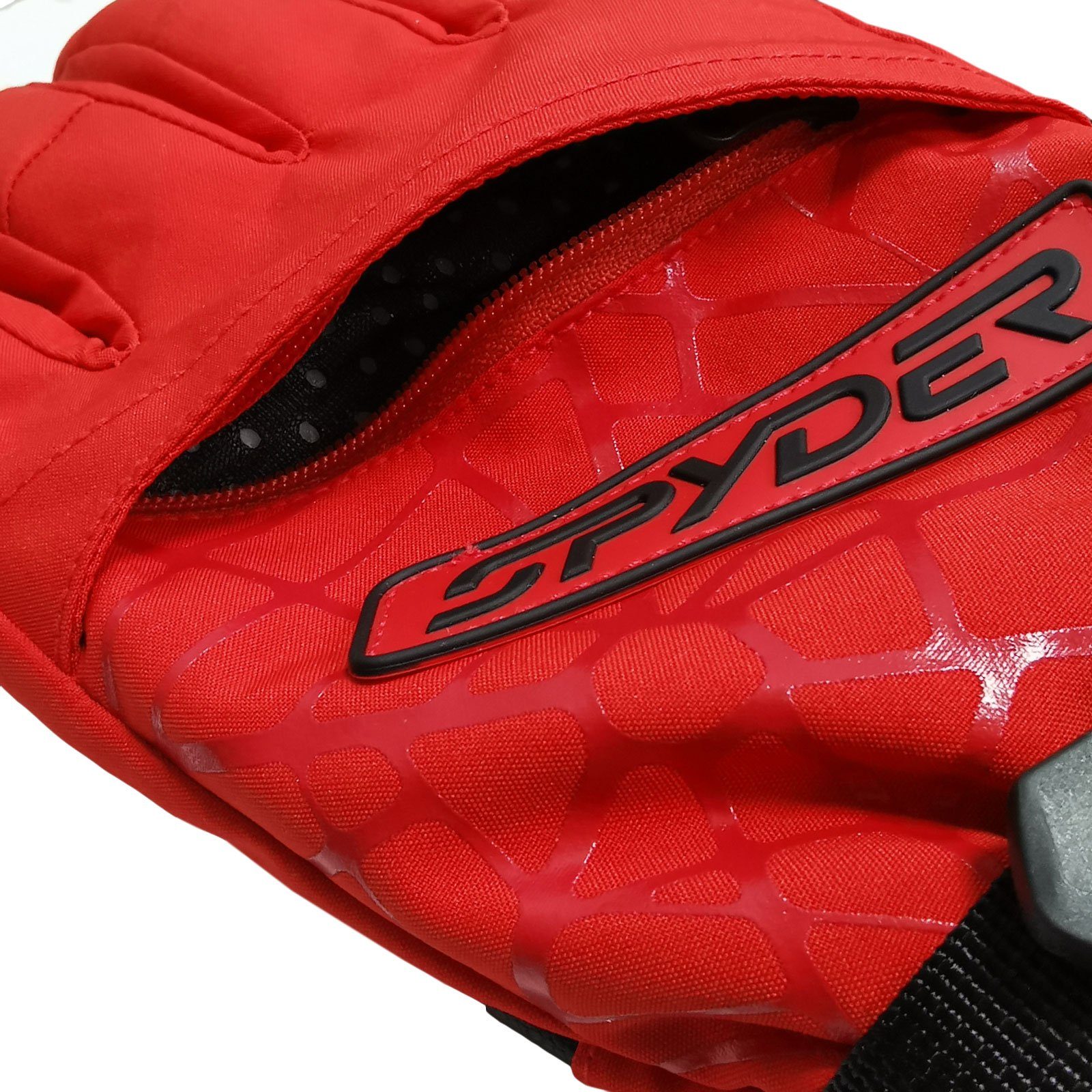 volcano dem Handrücken auf Gloves Reißverschlusstasche Spyder Overweb mit GTX VCO Skihandschuhe