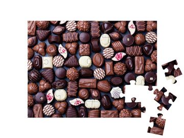 puzzleYOU Puzzle Sortiment von feinen Schokoladenpralinen, 48 Puzzleteile, puzzleYOU-Kollektionen Candybar, Schokolade, Süßigkeiten