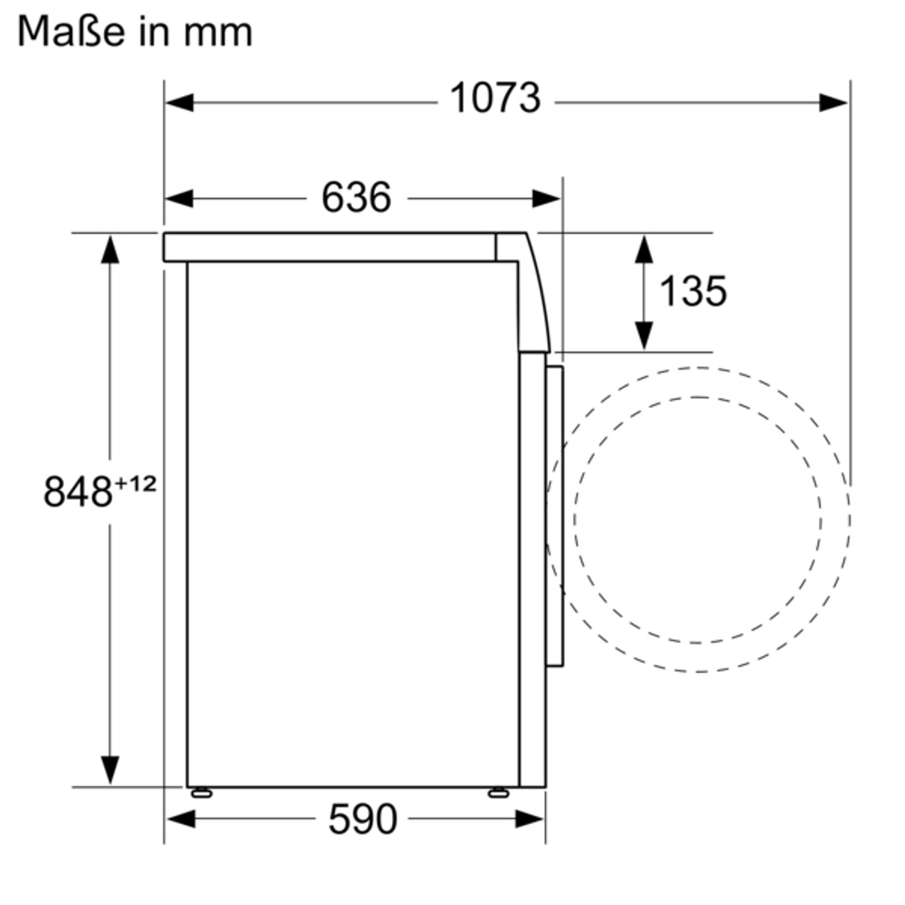 SIEMENS Waschmaschine WG44G10G0, 9 U/min, 1351 Nachlegefunktion LCD Tasten, kg, iQdrive