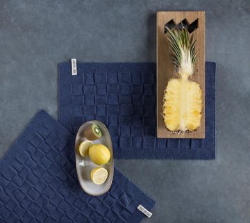 Knit Factory Geschirrtuch Uni Küchenhandtücher 50x50 cm Glatt Beige, aus 100% Baumwolle, Premium-Qualität - Vielfältig einsetzbares