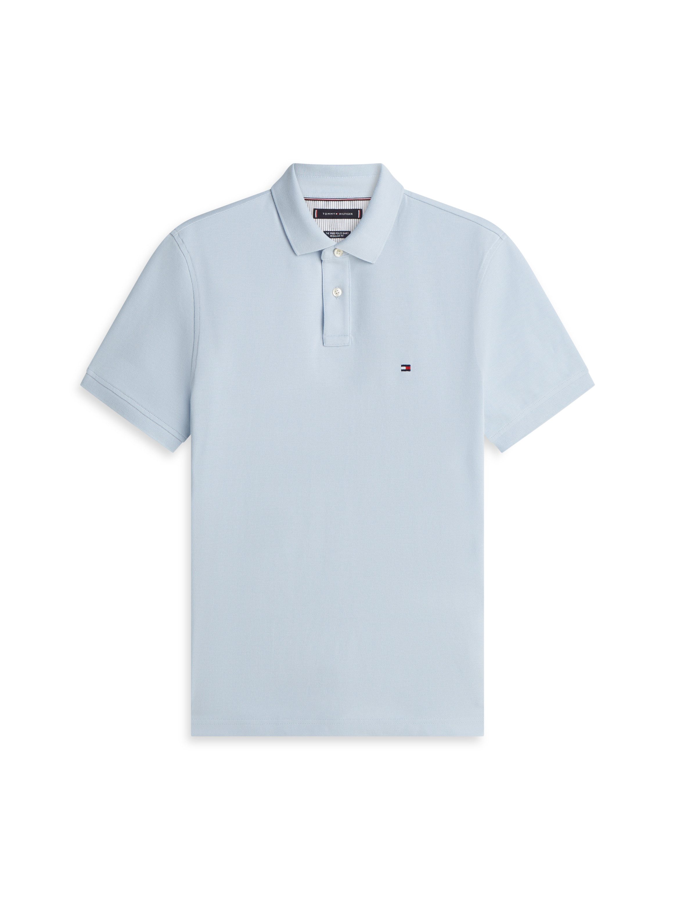 Poloshirt 1985 REGULAR POLO mit Kontraststreifen und Knopfleiste