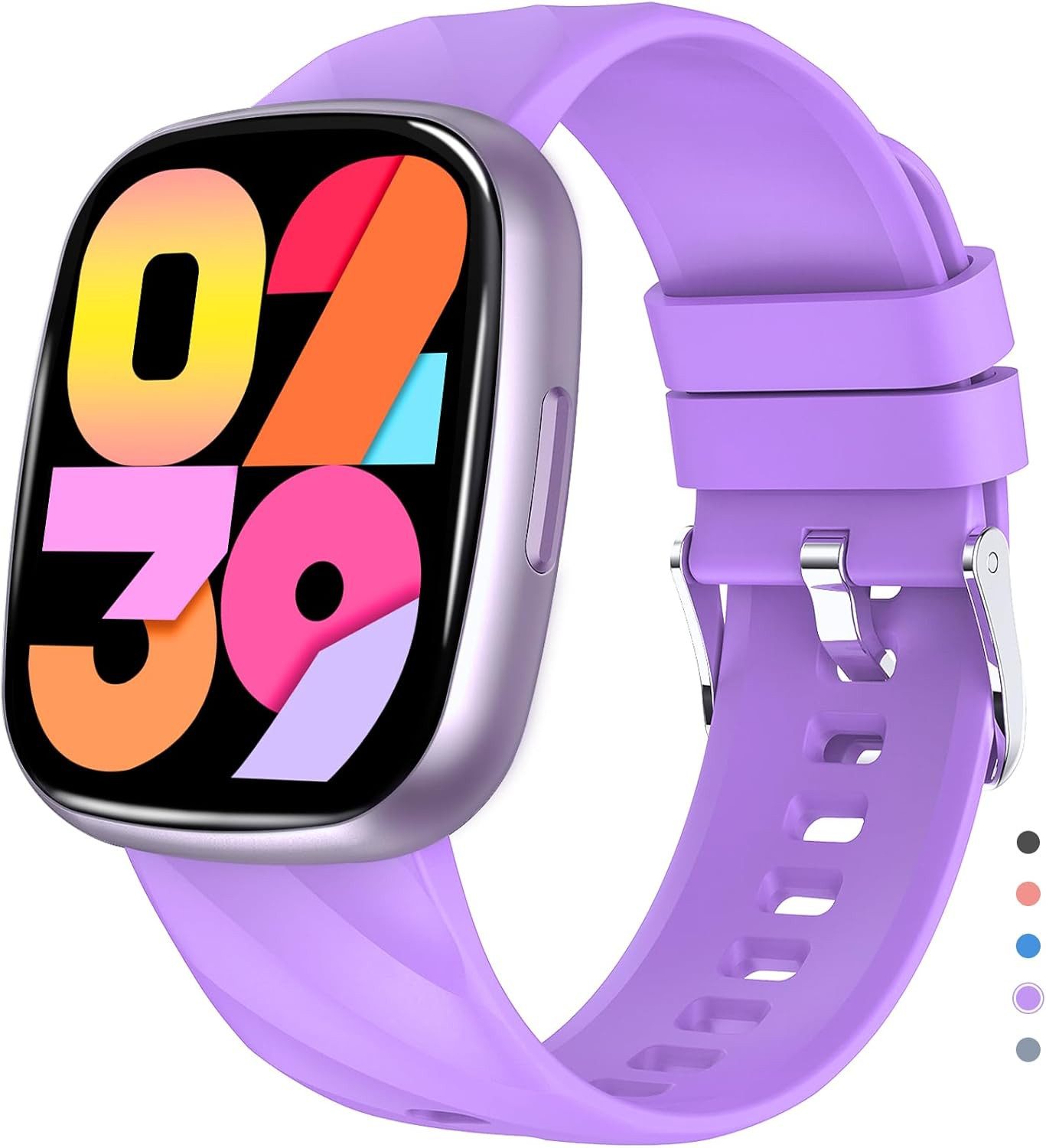 PTHTECHUS Kinder Fitnessuhr; mit Telefonfunktion und 37 Sportmodi Smartwatch (4,4 cm, sim-karte), IP68 Aktivitätsuhr mit Herzfrequenz, Schlafanalyse und App Sync