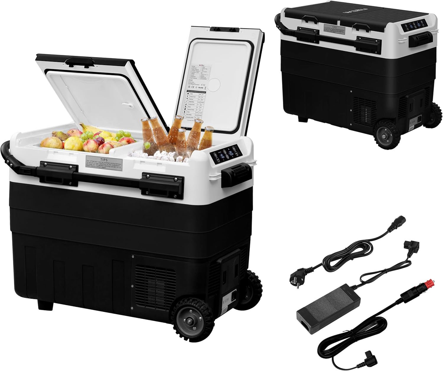 Woltu Kühlbox, 50 l, Kompressor Kühlschrank, mit App-Steuerung, USB-Anschluss