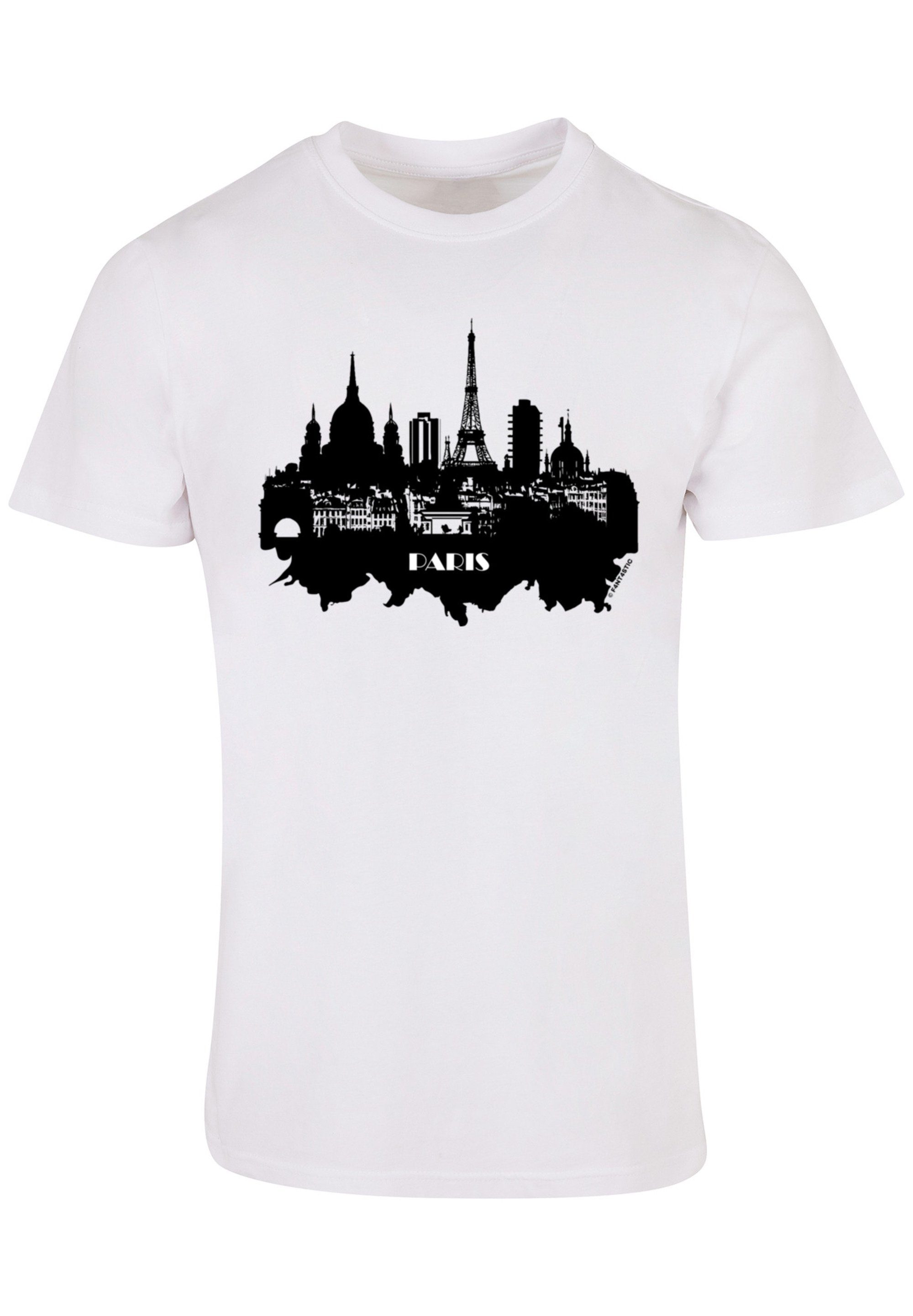 F4NT4STIC T-Shirt PARIS SKYLINE TEE weiß Print