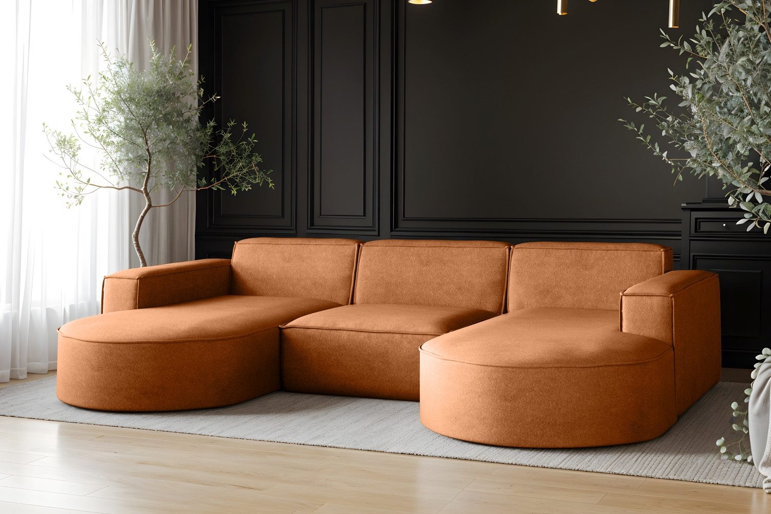 Kaiser Möbel Ecksofa Sofa U form, günstig online kaufen