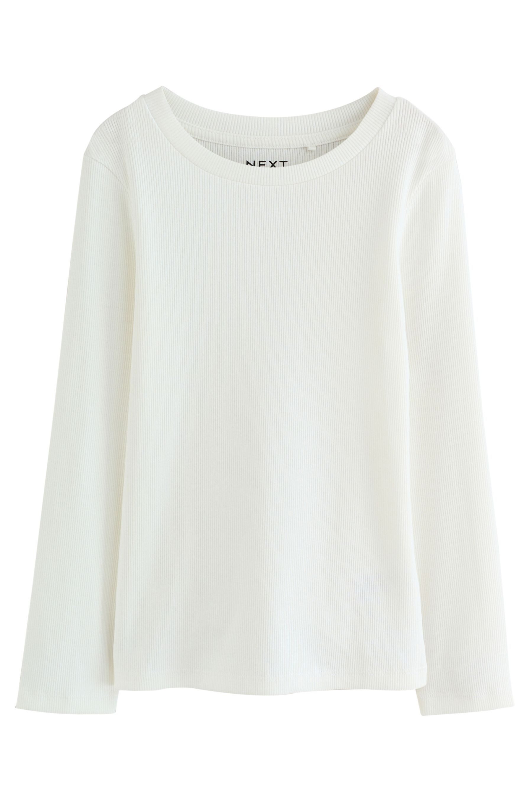 Next Langarmshirt 3er-Pack gerippte Langarmoberteile (3-tlg)
