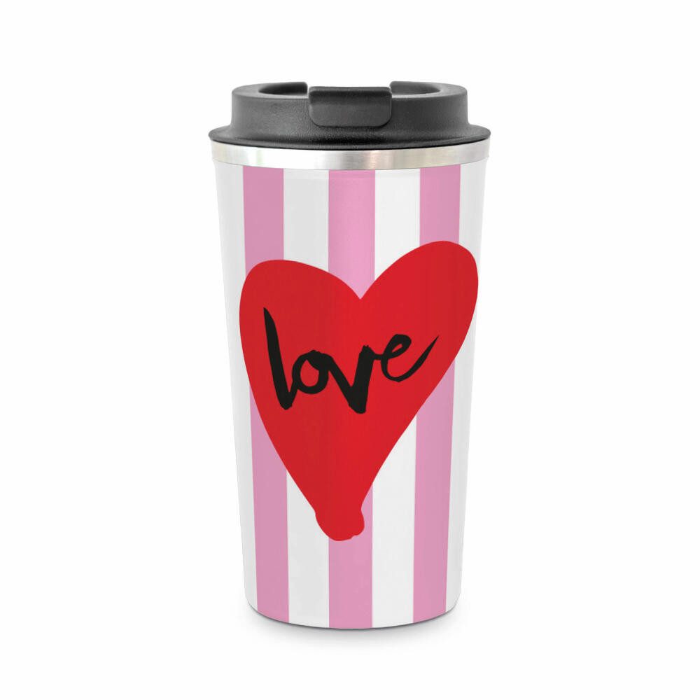 PPD Coffee-to-go-Becher Formart Love Coffee2go, 450 ml, Edelstahl