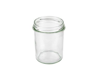 MamboCat Einmachglas 50er Set Sturzglas 230 ml HOCH To 66 Obst Dekor Deckel incl Rezeptheft, Glas