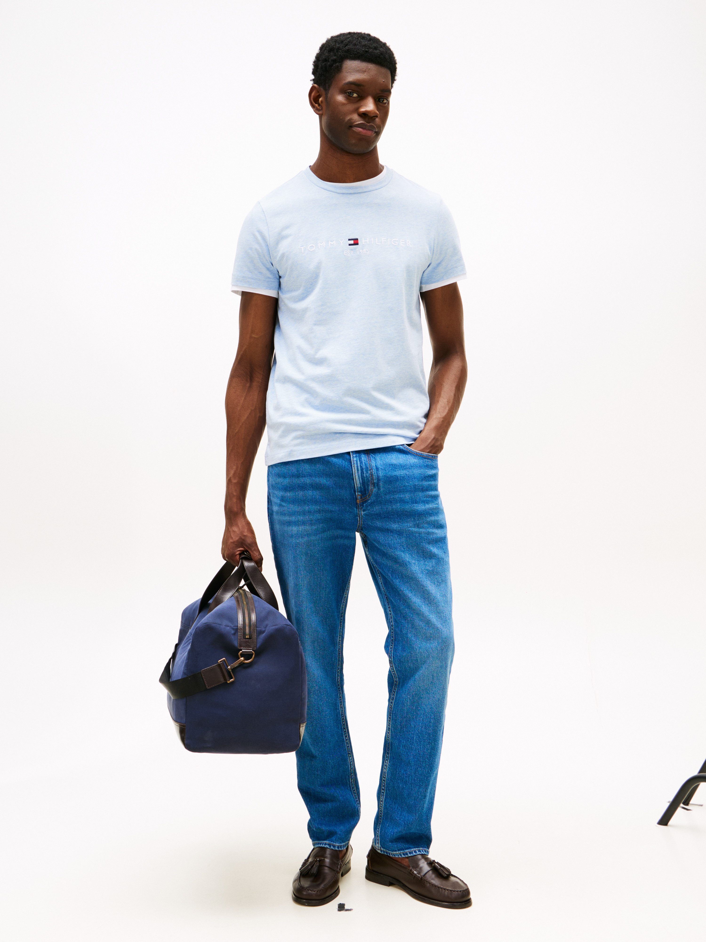 Tommy Hilfiger T-Shirt TOMMY LOGO TEE aus reiner Baumwolle günstig online kaufen