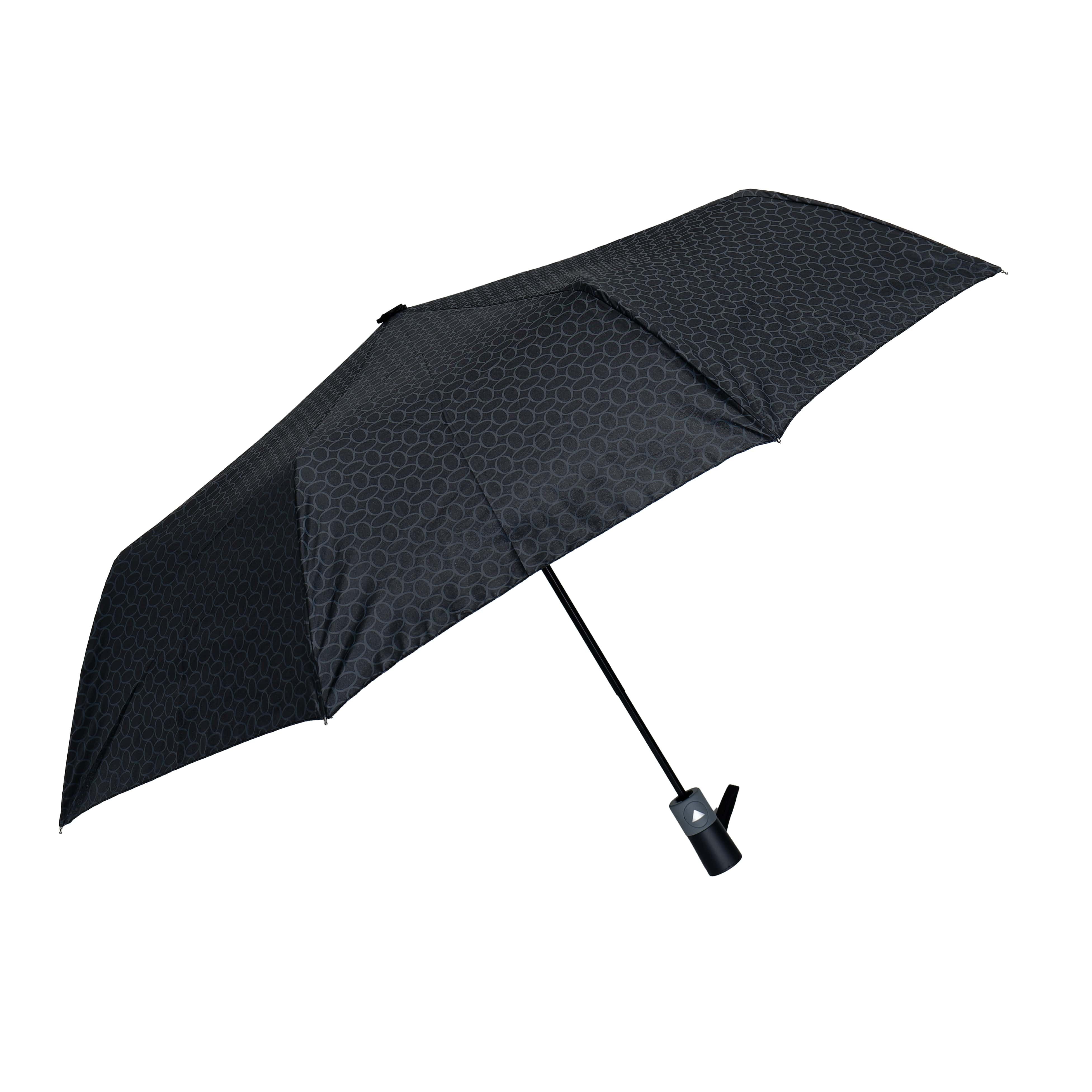 Susino Taschenregenschirm Teleskop Taschenschirm mit Schutzhülle, ⌀100 cm mit Muster