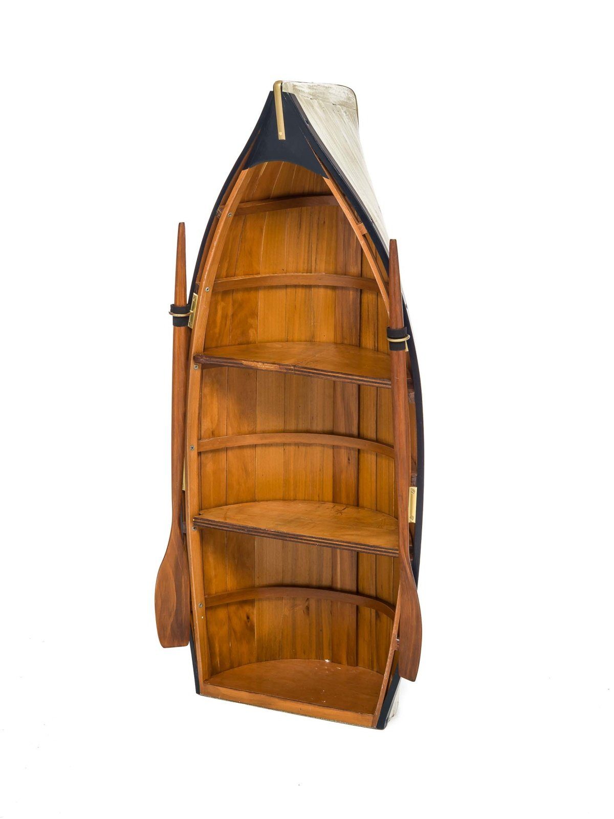 Schiff Aubaho 90cm Regal Bootsregal Dekoobjekt Boot Maritim Holz Schrank Wood Dekoration