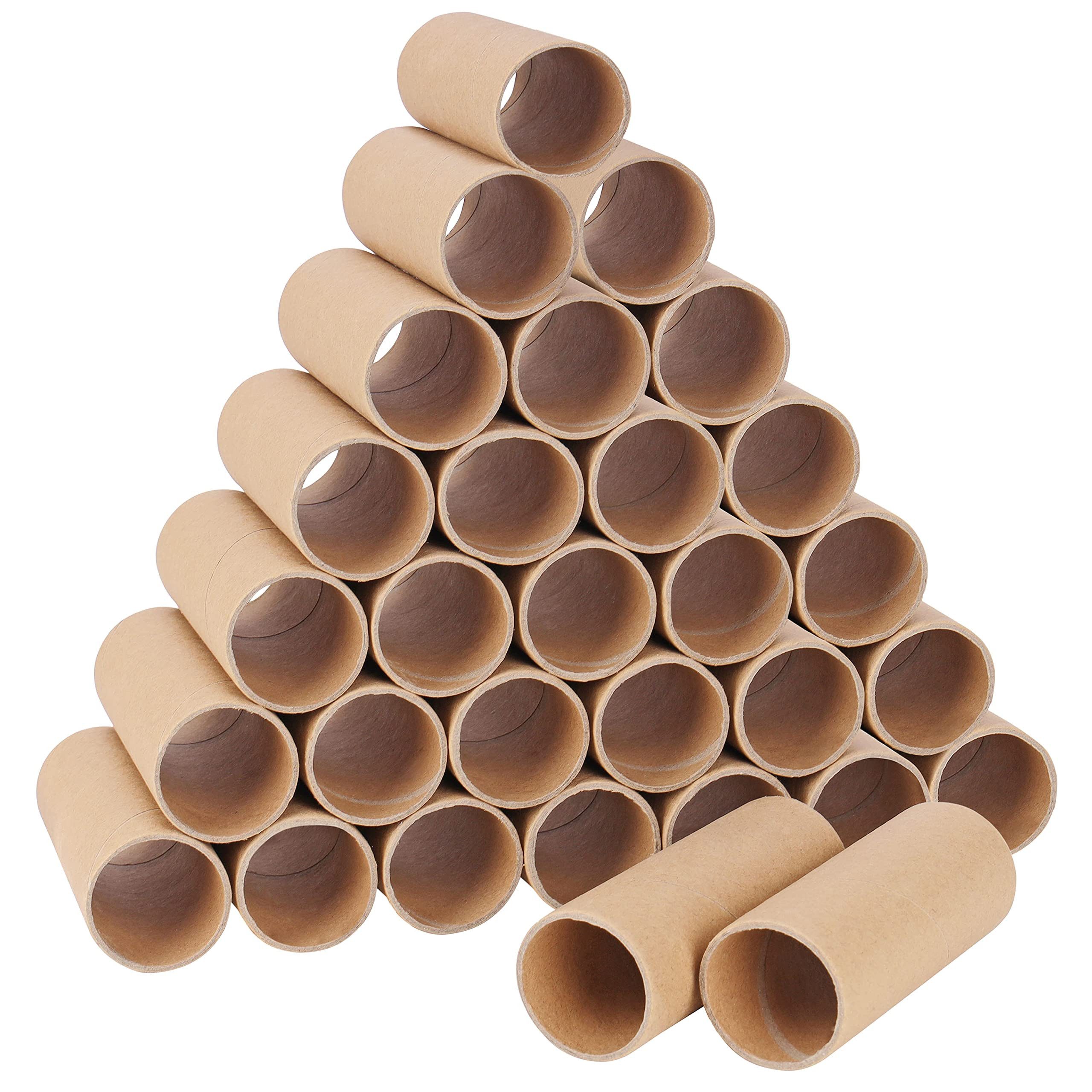 Streudeko Braune Bastelrollen (30er Pack) - L10.4 x D4 cm