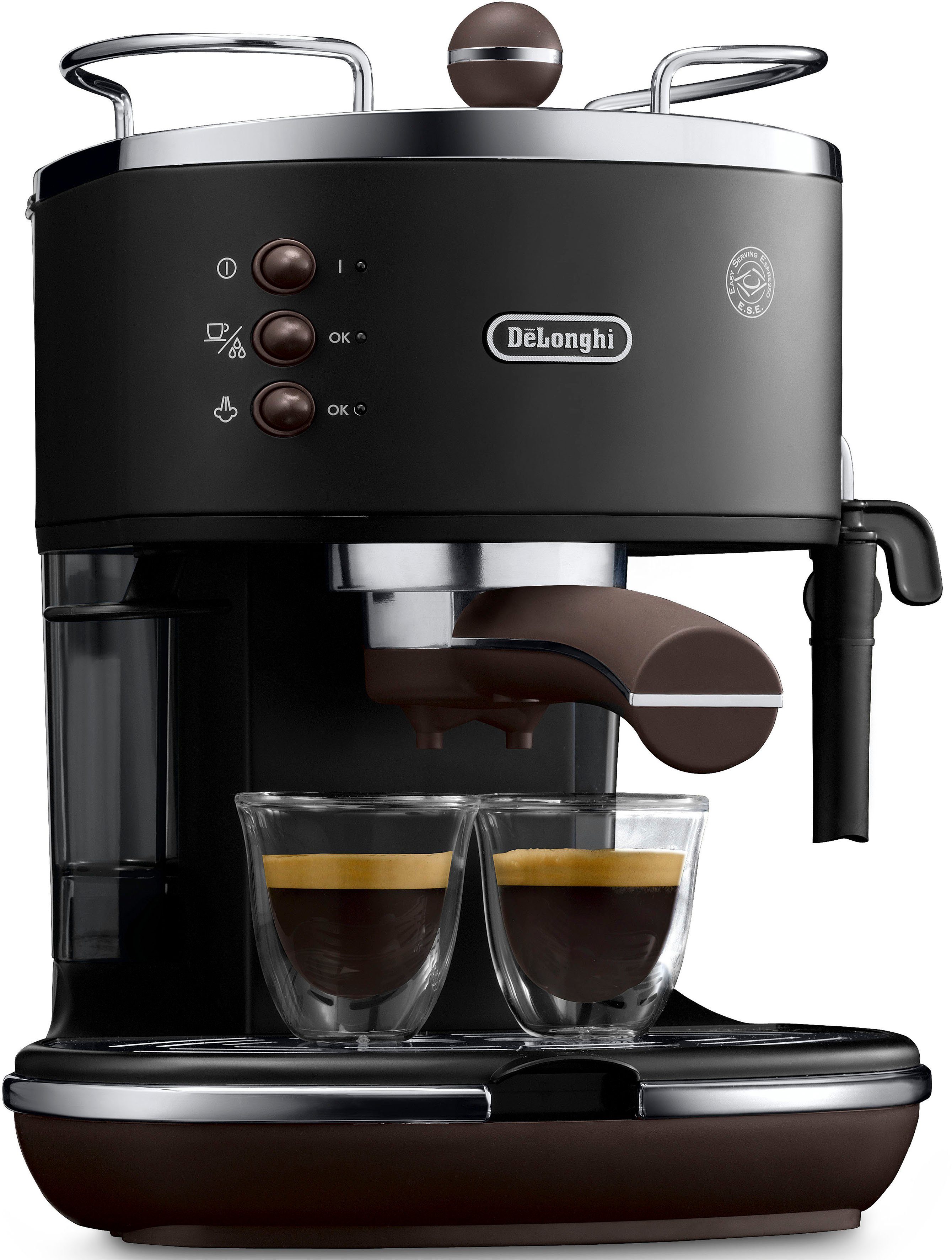 De'Longhi Espressomaschine Icona Vintage ECOV 311.BK, Siebträger, auch für Kaffeepads geeignet – Bild 2 von 5