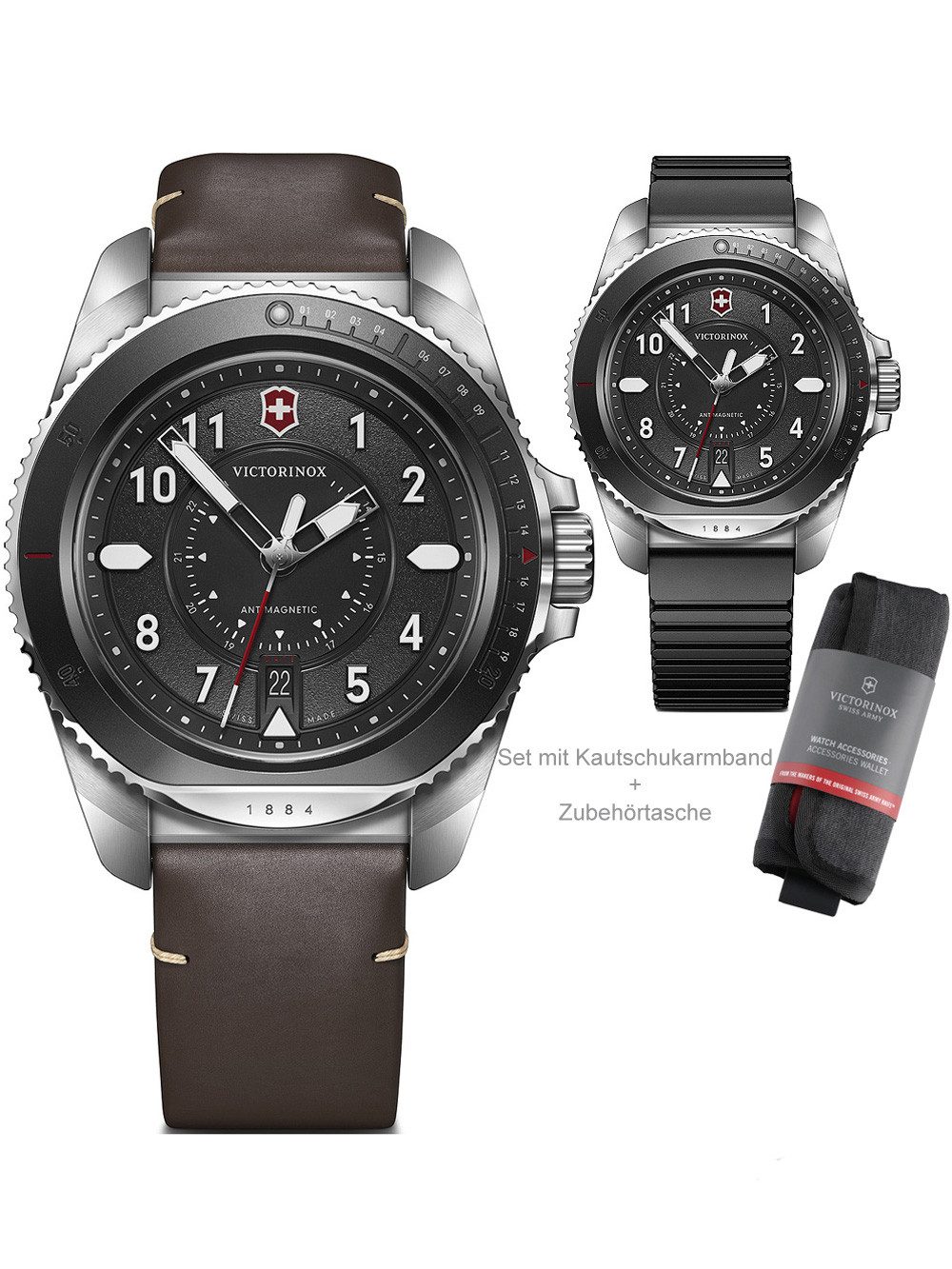 Victorinox Quarzuhr Victorinox 241976.1 Journey 1884 Herrenuhr 43mm 20ATM Victorinox 241976.1 Journey 1884 Herrenuhr 43mm 20ATM