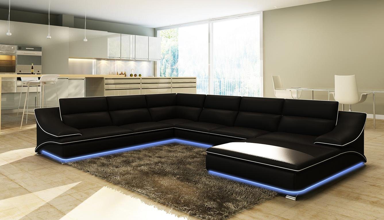 JVmoebel Ecksofa Designer XXL Eckcouch Design, Made Europe Sofa U-Form in Luxus modernes