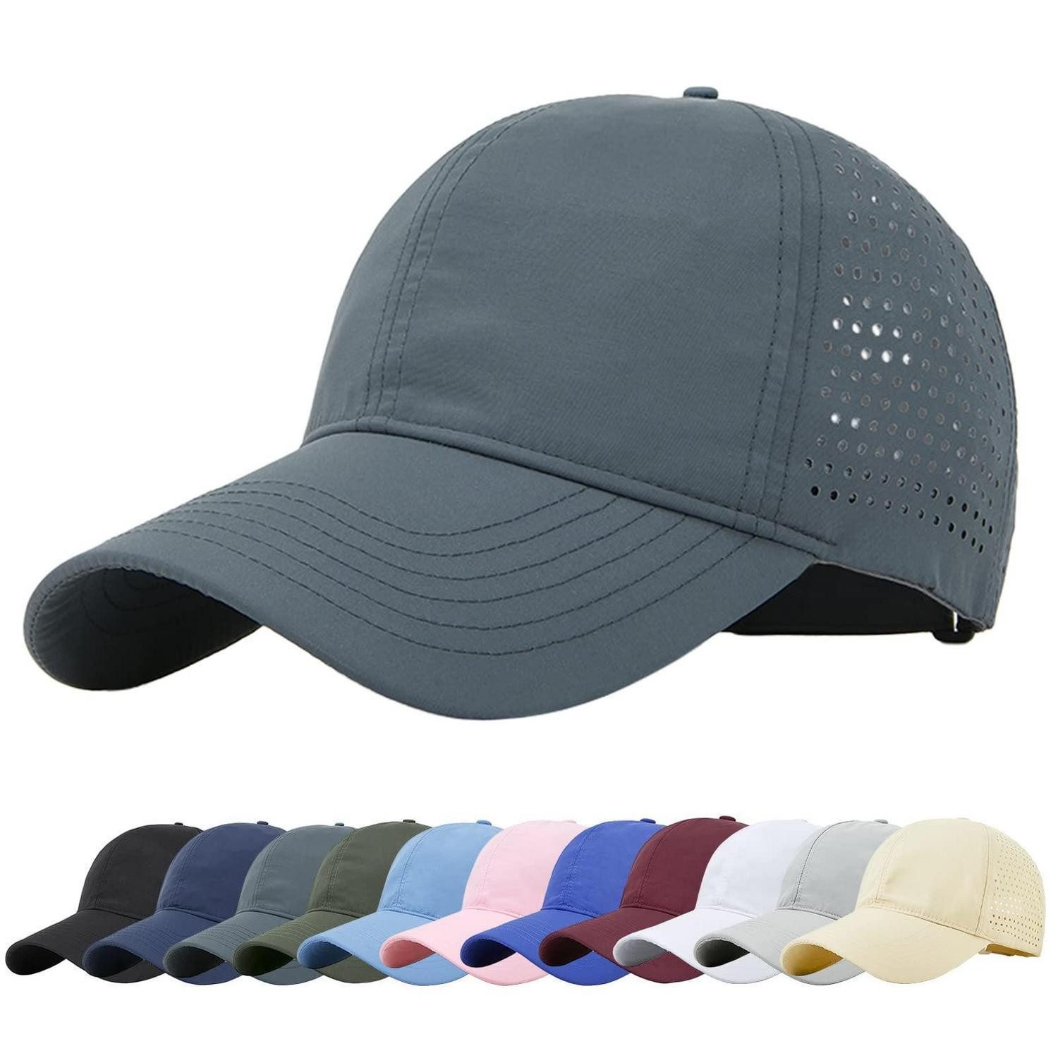 Baseball Cap Baseballkappe Mesh Sport UV verstellbar atmungsaktiv M Dunkelgrau