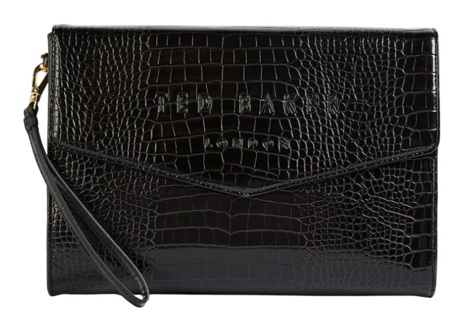 Ted Baker Clutch Crocey Croc Effect Envelope Pouch