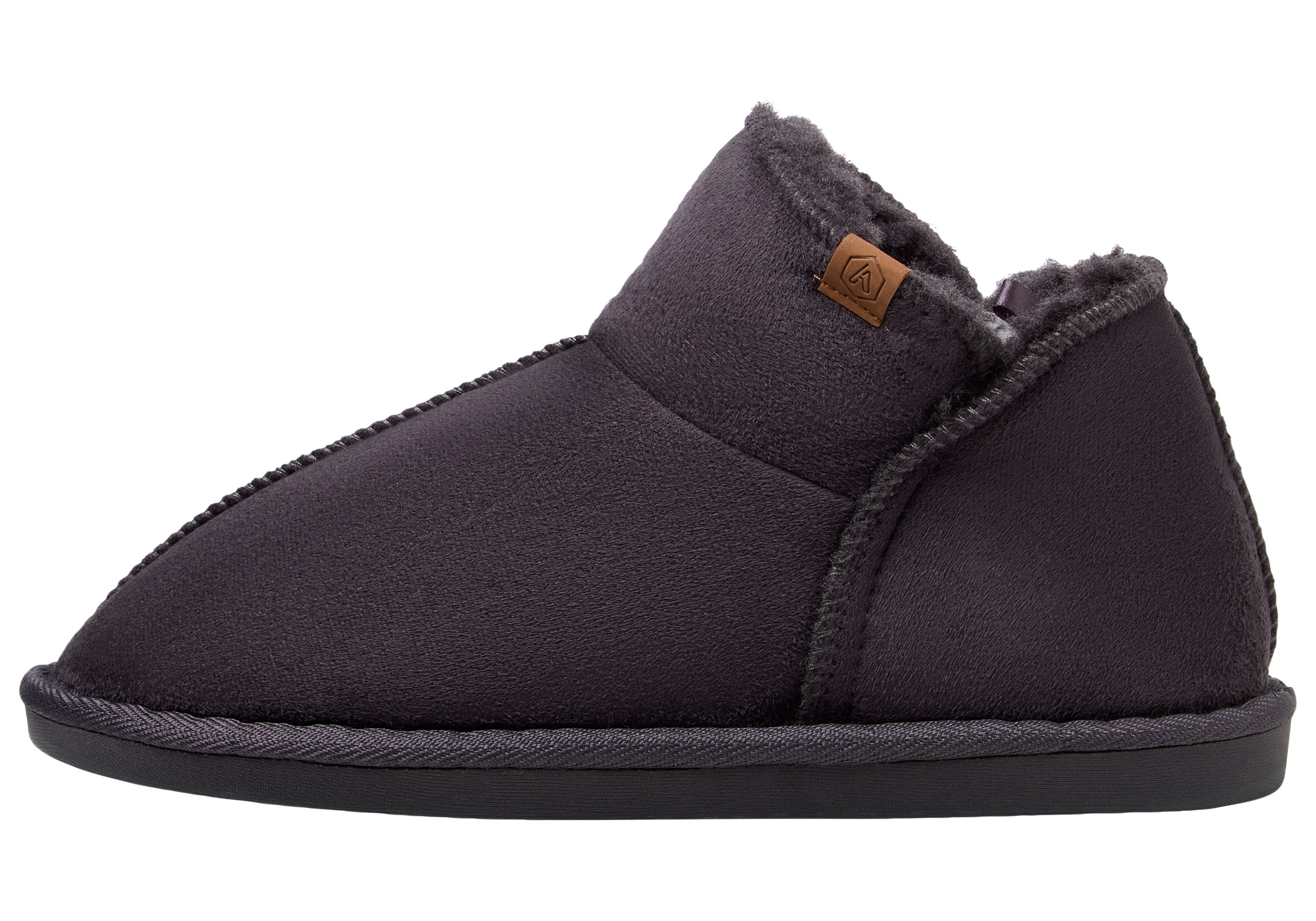 XQ Footwear LADIES HOME BOOTS SUEDE Hausschuh mit Logoprägung und kuscheligen, wärmenden Innenfutter