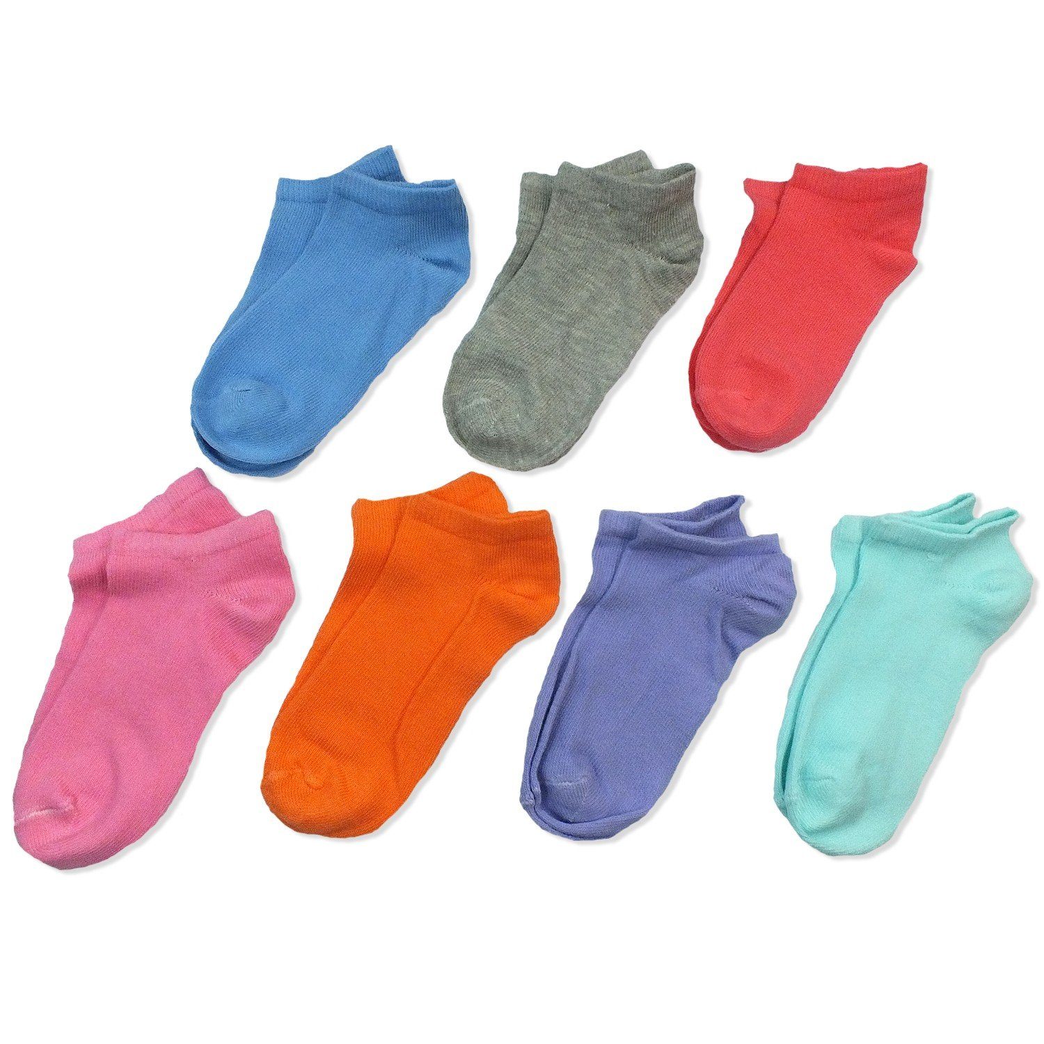 Camano Sneakersocken CA3729 (Packung, 7 Paar) Mädchen Sneaker-Socken, Sneakersocken, Jungen & Mädchen, Kindersocken