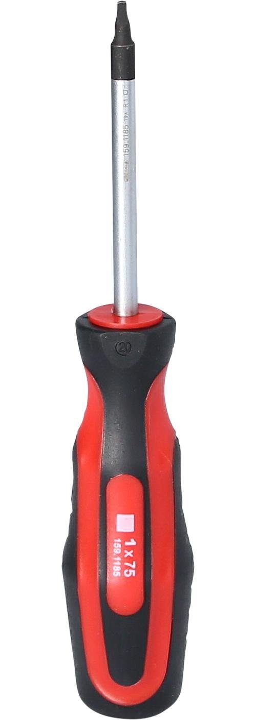 KS Tools Bit-Schraubendreher #1, für Innenvierkantschrauben, ERGOTORQUEplus® Schraubendreher 155mm