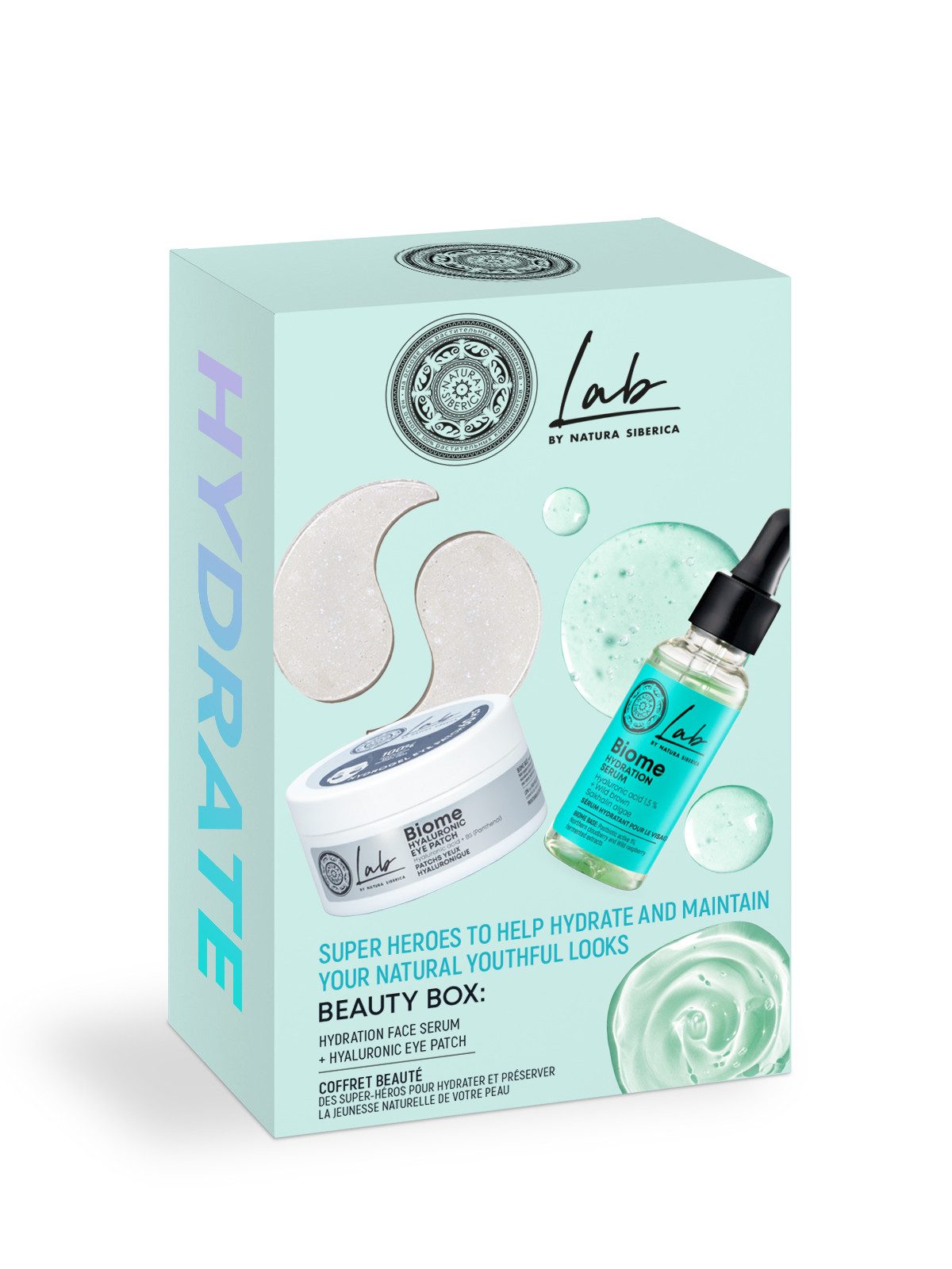 Natura Siberica Gesichtspflege-Set Lab Biome. Beauty Box Hydrate, 30 ml / 60 pcs, 60-tlg.