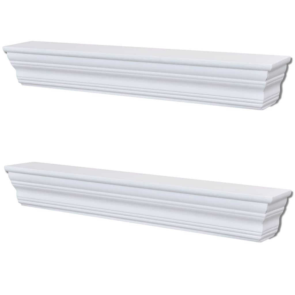 furnicato Wandregal Wandregale Barockstil 61x9,5x9 cm Weiß MDF 2er-Set, 1-tlg.. Reduzierter Preis € 78,95. Unverbindliche Preisempfehlung € 98,95