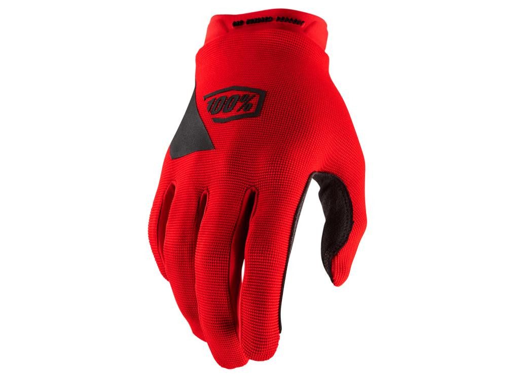 100% Fahrradhandschuhe 100% Ridecamp Youth Gloves M red - ergonomische MTB-Handschuhe für jun