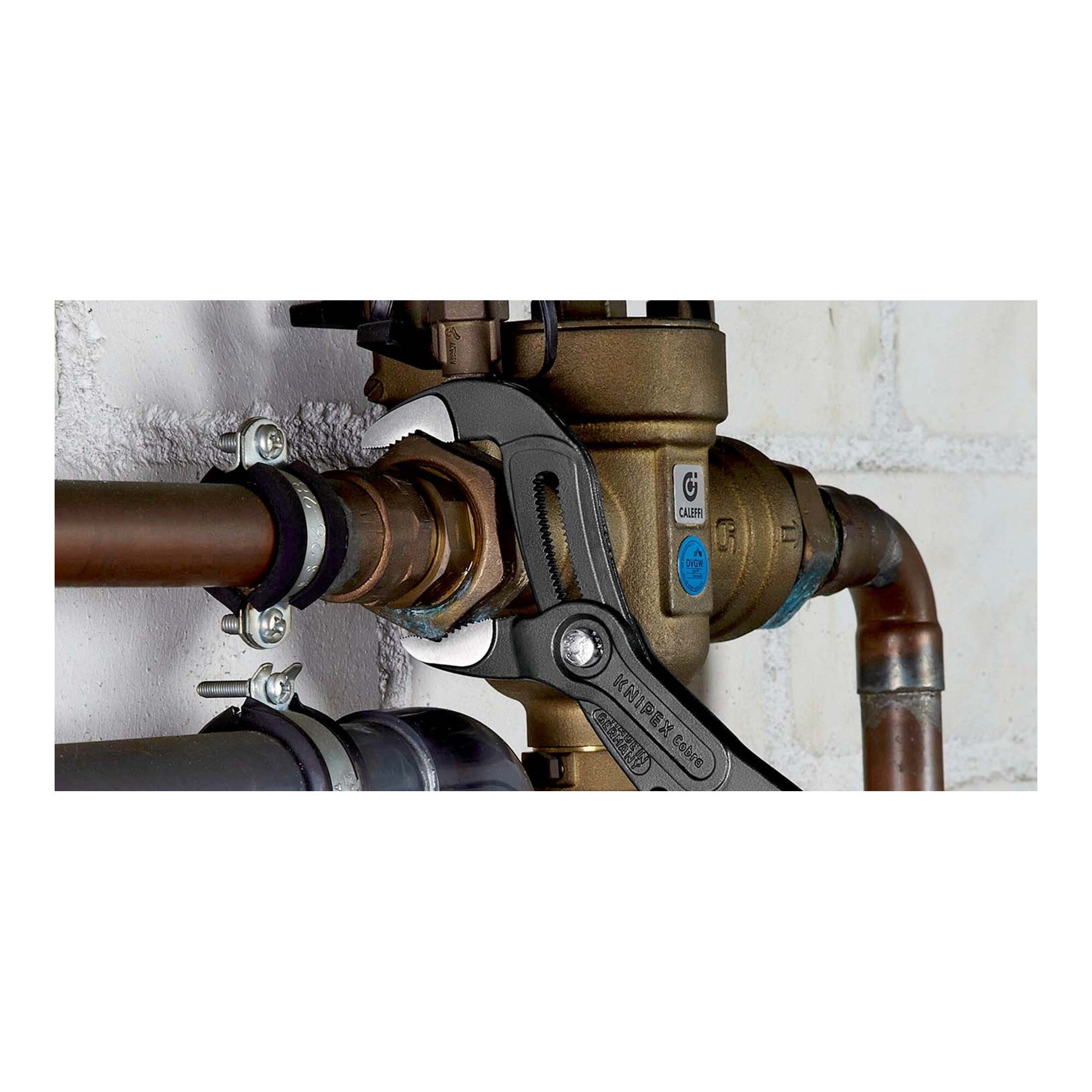 Knipex Wasserpumpenzange KNIPEX 87 01 300 Cobra® Hightech-Wasserpumpenzange mit rutschhemmendem